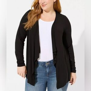 Torrid Black Super Soft Knit Cardigan